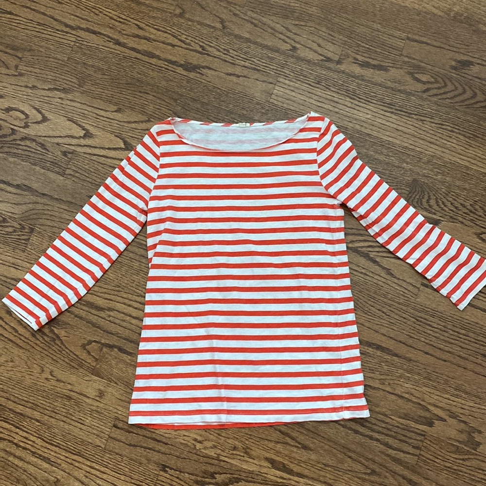 J. Crew classic t-shirt with stripes 100% cotton. vintage look